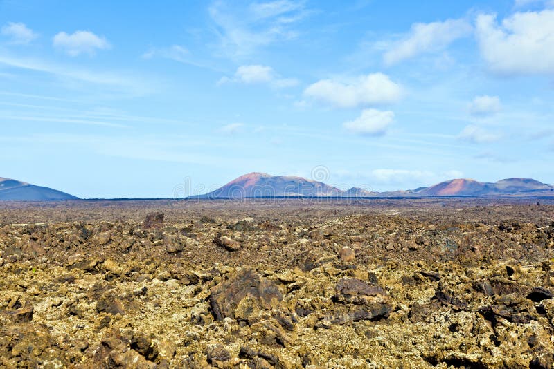 Volcanic landscape taken in Timanfaya National Park, Lanzarote