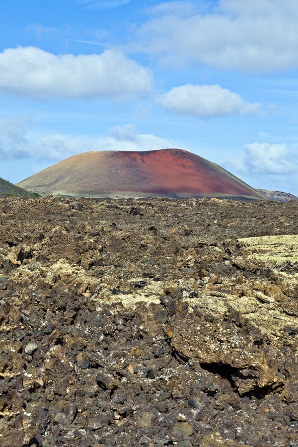 Volcanic landscape in Timanfaya National Park, Lanzarote