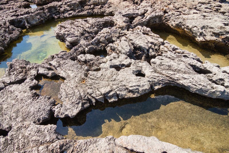 Volcanic Rock Coast in the Azure Window Stock Photo Image of