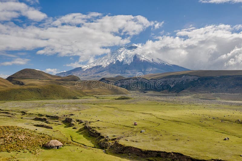 Volcano in Cotopaxi National Park, Ecuador Stock Photo - Image of ...