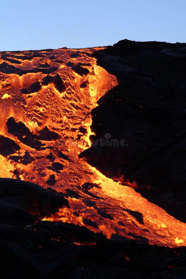 Volcano eruption royalty free stock photos
