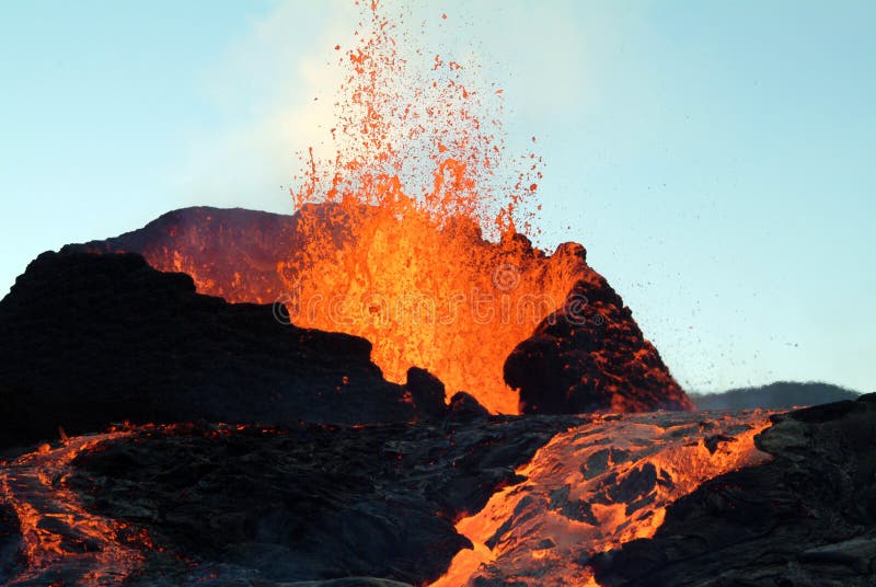 Volcano eruption