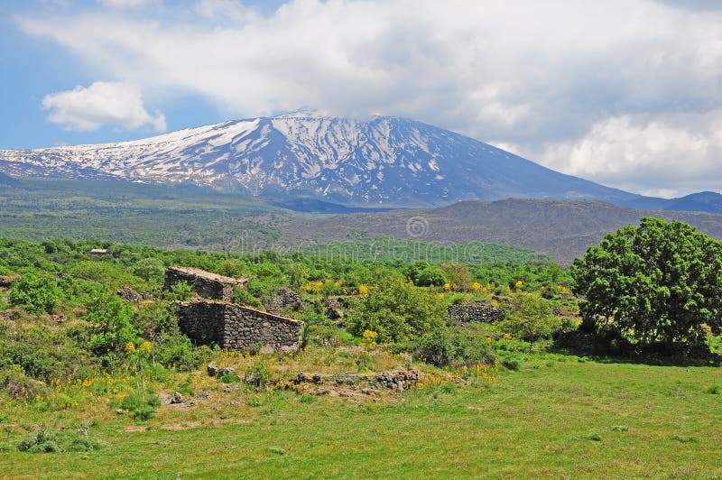 Volcano Etna.