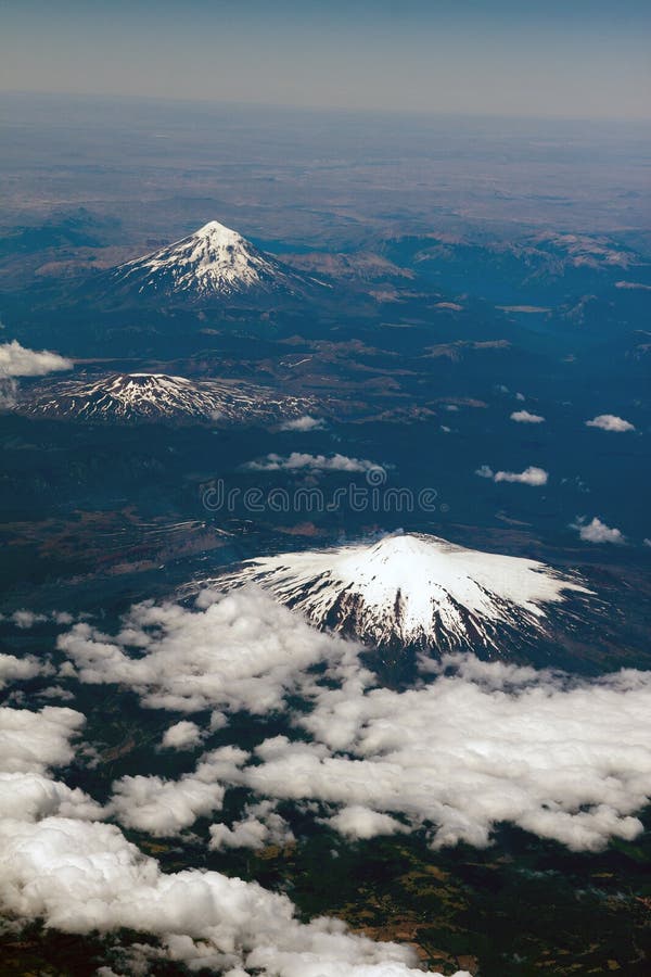 Volcanoes in Chile royalty free stock photo