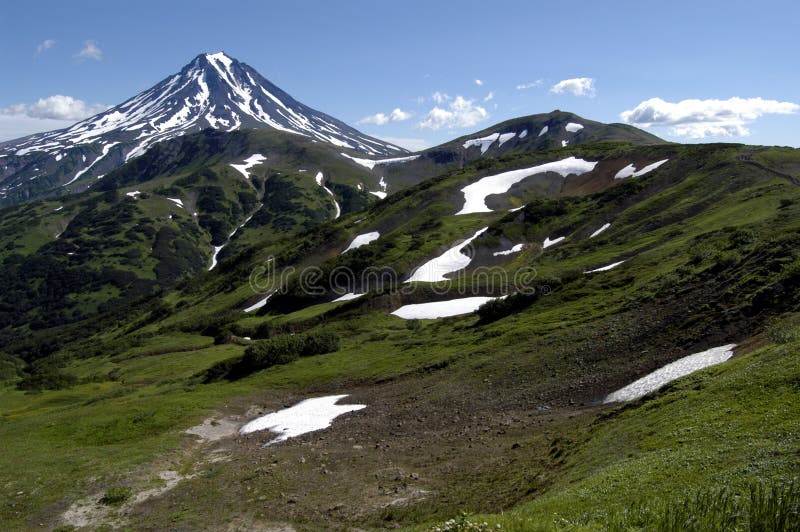 Volcanos and mountains of Kamchatka