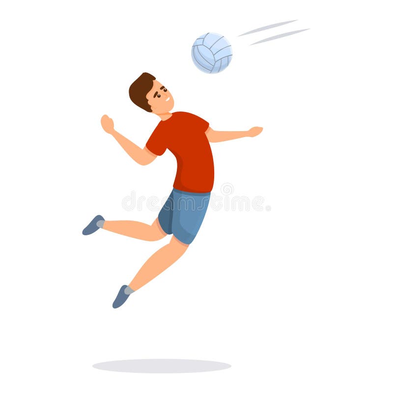Voleibol Competición Icono Estilo De Dibujos Animados Ilustración del  Vector - Ilustración de aptitud, ventaja: 205011974