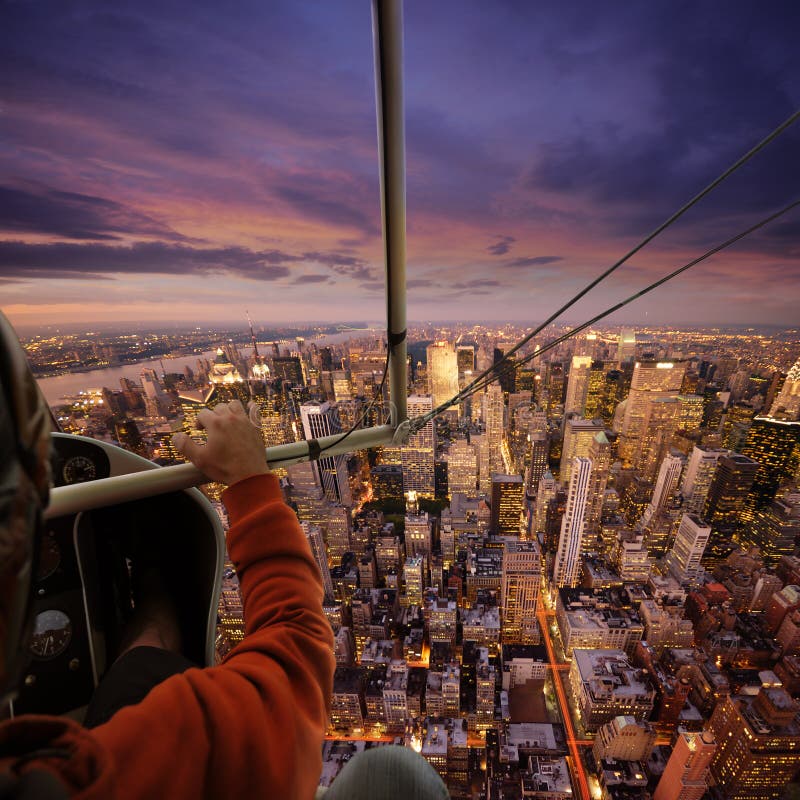 Voler au-dessus de NY photo stock Voler au-dessus de NY photo stock