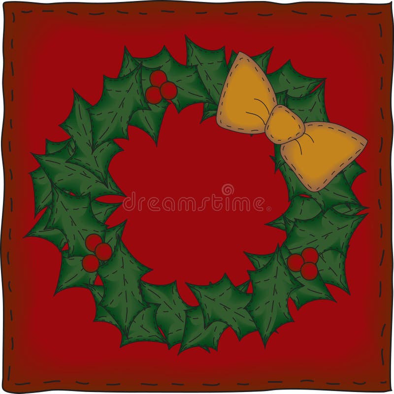 The background banner and wreath are grouped individually. File contains simple 10-step blends and linear gradients. The background banner and wreath are grouped individually. File contains simple 10-step blends and linear gradients.