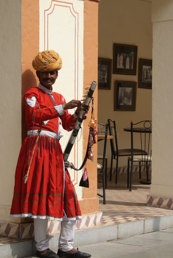 Volksmusiker von indischem Rajasthan lizenzfreies stockbild Volksmusiker von indischem Rajasthan lizenzfreies stockbild