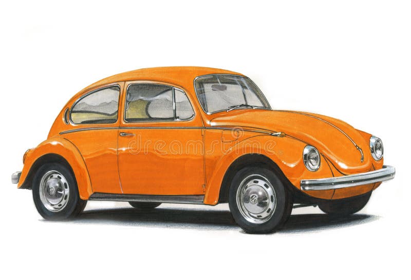 Volkswagen Beetle - Orange