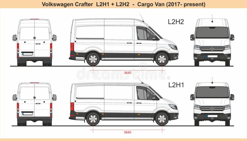 Volkswagen Crafter Last Skåpbil L2H1 och gåva för L2H2 2017