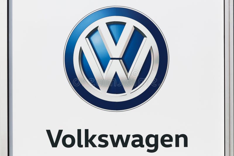 Volkswagen logo brand car symbol with name blue Vector Image, logo  volkswagen