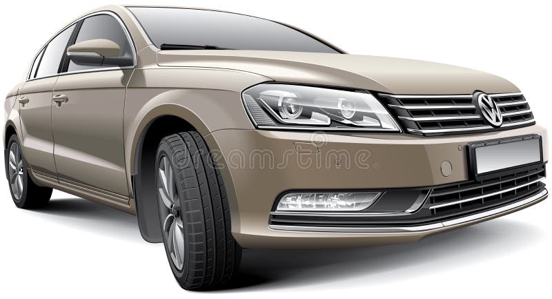 Volkswagen Passat B7 stock de ilustración Volkswagen Passat B7 stock de ilustración