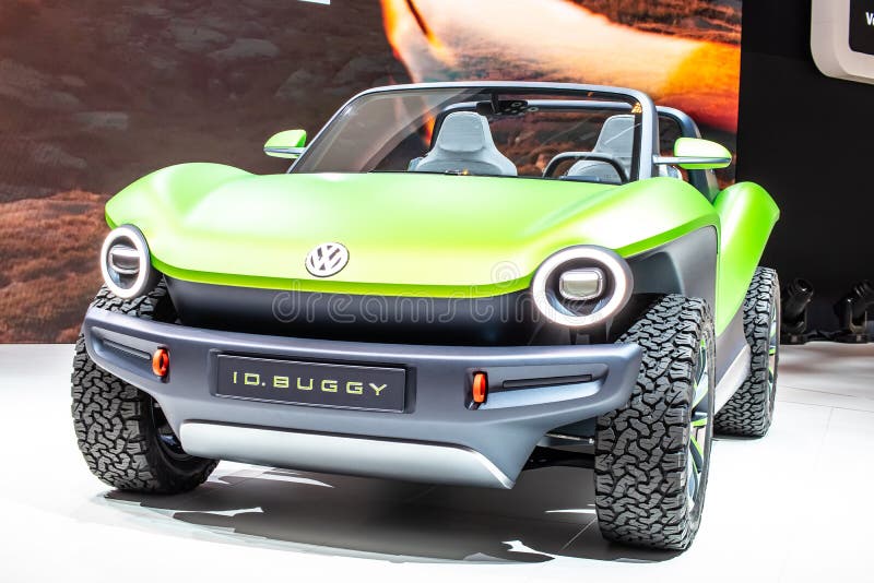 Volkswagen VW ID Buggy Concept Prototype Car al Geneva International Motor Show, elettrico I D Automobile fuoristrada Buggy fotografie stock libere da diritti Volkswagen VW ID Buggy Concept Prototype Car al Geneva International Motor Show, elettrico I D Automobile fuoristrada Buggy fotografie stock libere da diritti