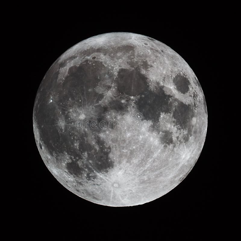 Wonderlijk Volle maan stock afbeelding. Afbeelding bestaande uit astronomie DE-42