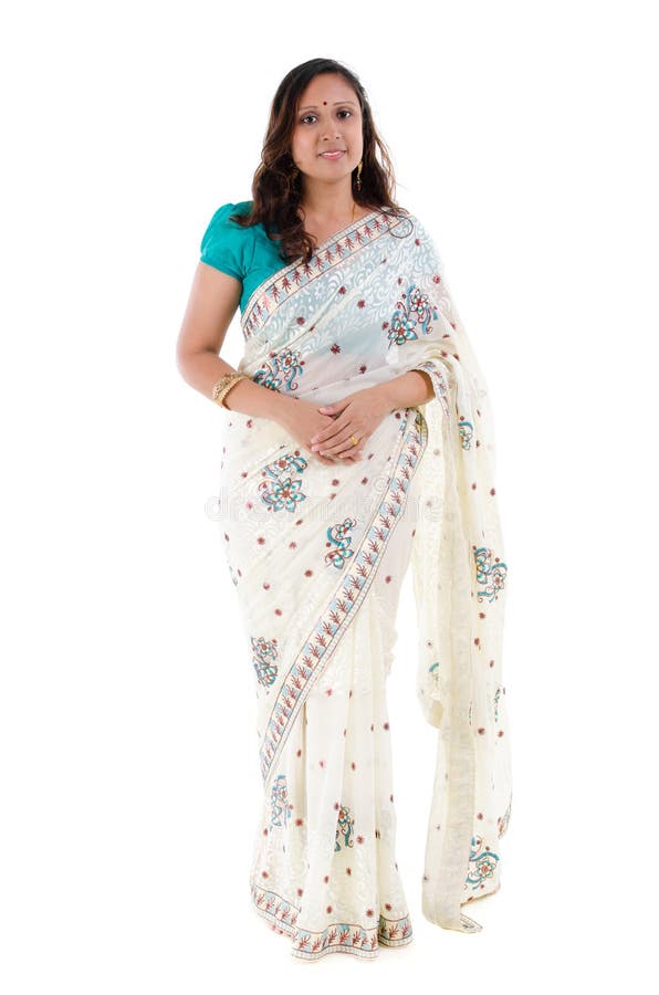 Volledige lichaams Indische vrouw royalty-vrije stock afbeeldingen Volledige lichaams Indische vrouw royalty-vrije stock afbeeldingen