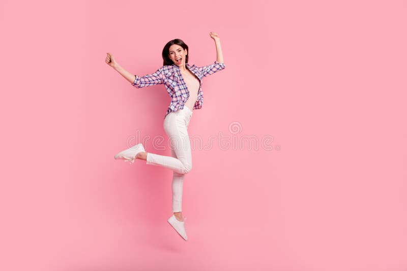 Volledige van de het lichaamsgrootte van het lengte zijprofiel de foto grappige mooi haar draagt zij hoge opgeheven de vakantievu stock afbeelding Volledige van de het lichaamsgrootte van het lengte zijprofiel de foto grappige mooi haar draagt zij hoge opgeheven de vakantievu stock afbeelding