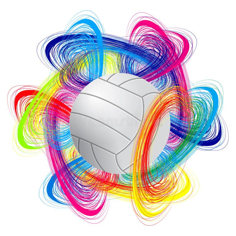 Volleyball ball stock vector. Illustration of activity - 23748171