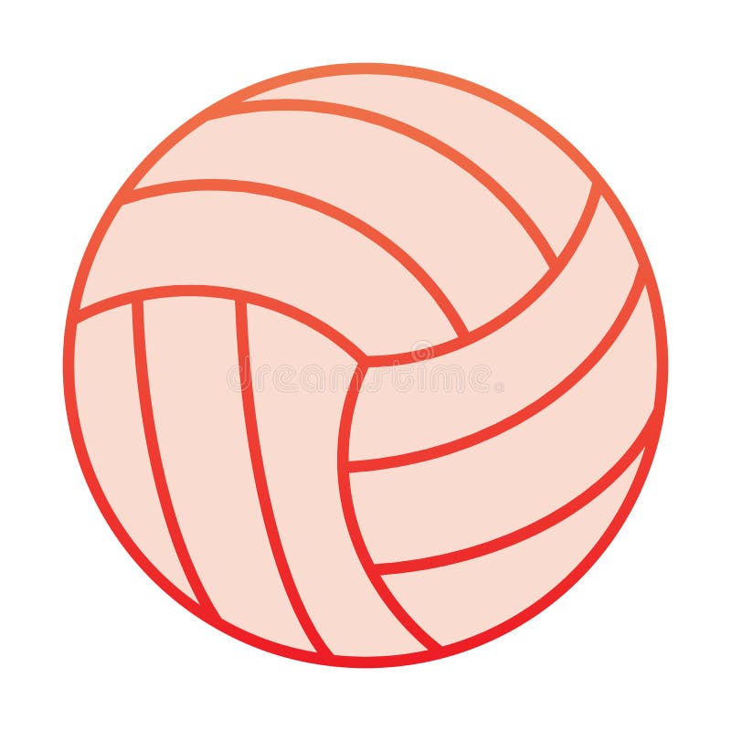 Volleyball Ball Thin Line Icon. Sports Equipment Vector Illustration ...