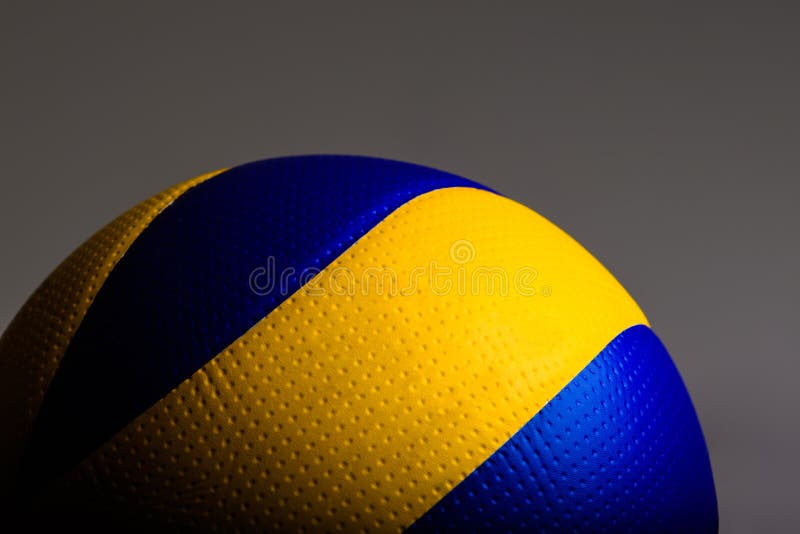 Volleyball Ball on Black Background Stock Image Image of leisure