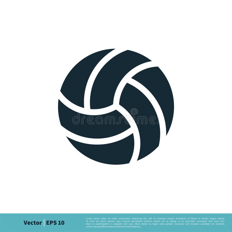 Volleyball, Ball Icon Vector Logo Template Illustration Design. Vector