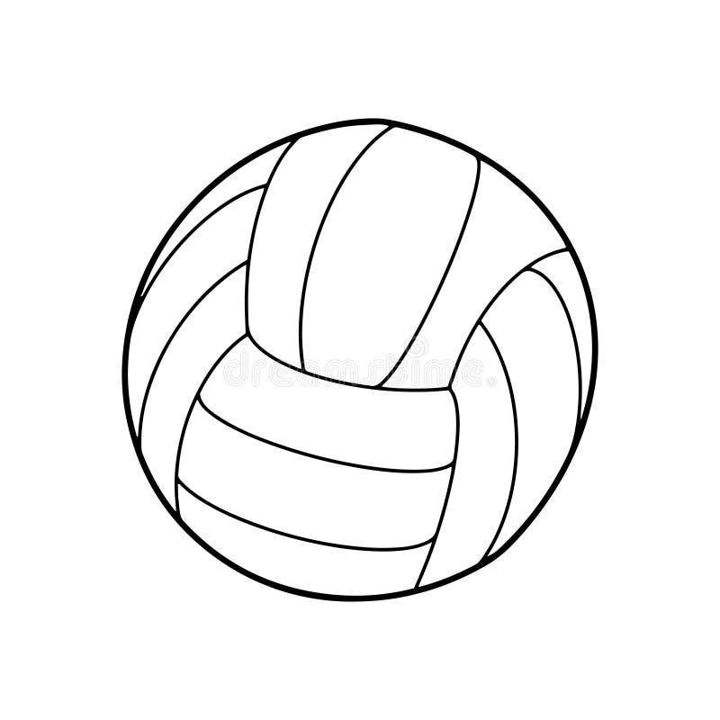 Volleyball ball stock vector. Illustration of equipment - 206487459