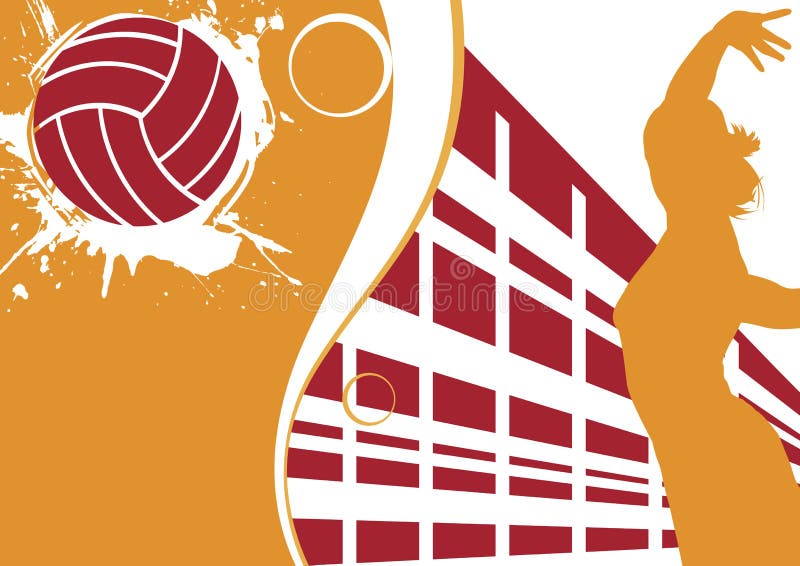 Volleyball banner stock vector. Illustration of people 42366814