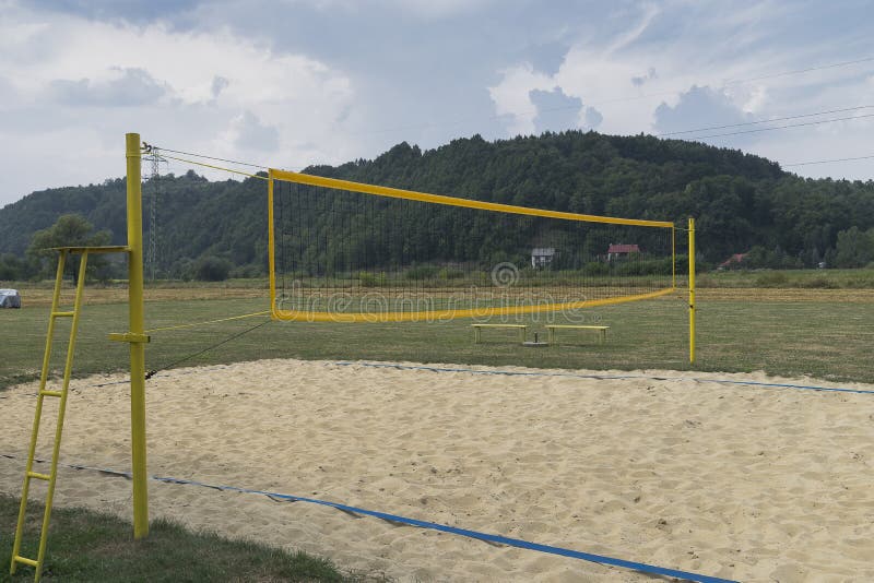 Volleyball Court Stock Photo - Image: 58044181
