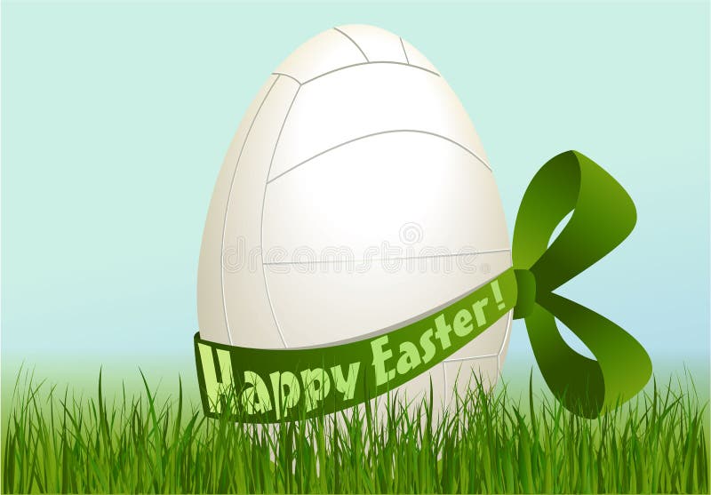Volleyball Easter egg stock vector. Illustration of volleyball 51313482