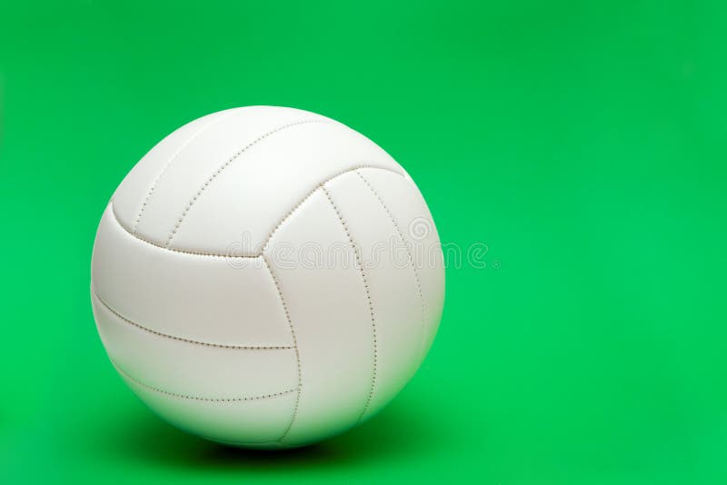 Volleyball on green stock image. Image of outdoors, green 6382309