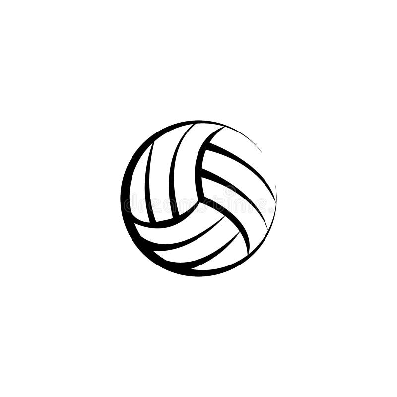 Volleyball Icon Logo Vector Design Template Stock Illustration Illustration of sign, activity