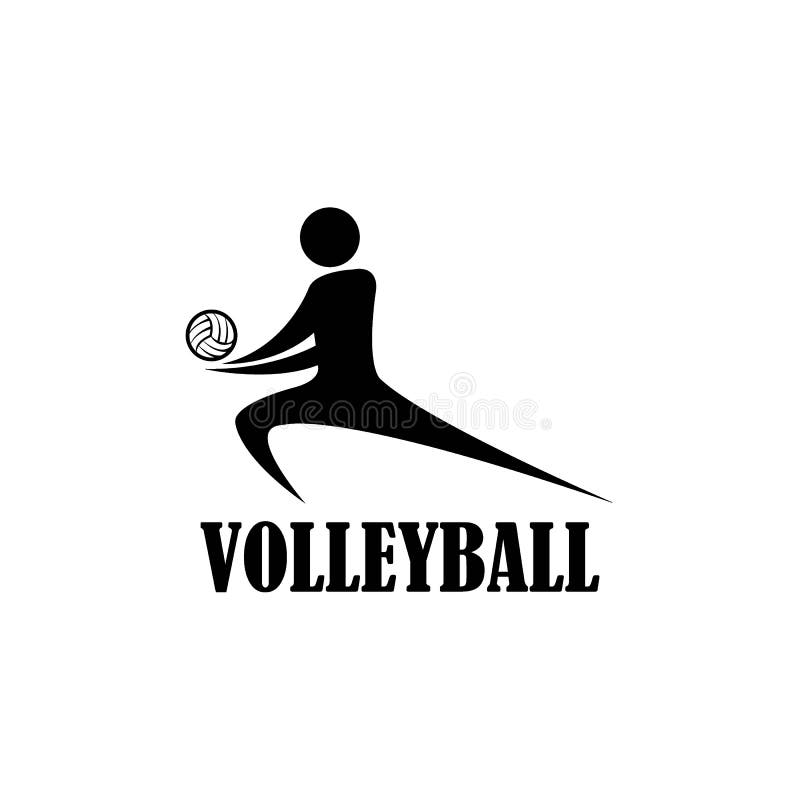 Volleyball Icon Logo Vector Design Template Stock Vector Illustration of team, ball 268779437
