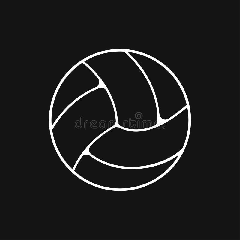 Volleyball Icon Vector Sign Symbol for Design Stock Illustration Illustration of design