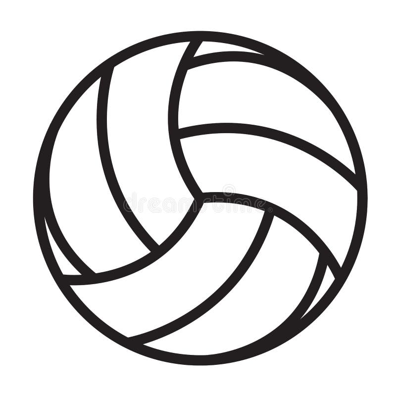 Volleyball Icon On White Background. Flat Style. Volleyball Icon For ...