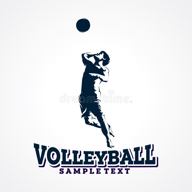 Volleyball Logo Design Template Stock Vector - Illustration of activity ...