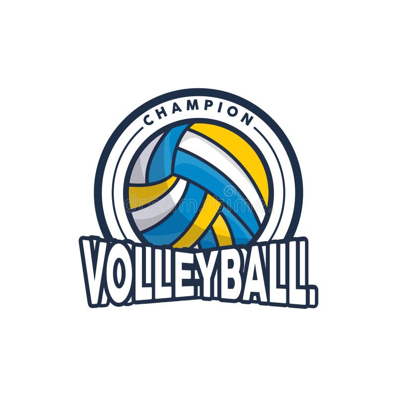 Volleyball Logo, Sport Simple Design, World Sports Tournament Vector ...