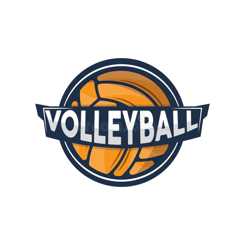 Volleyball Logo, Sport Simple Design, World Sports Tournament Vector ...