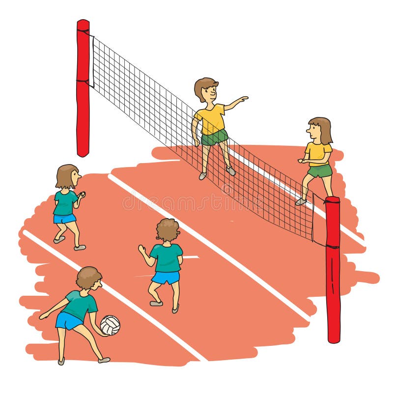 Volleyball Match Clipart