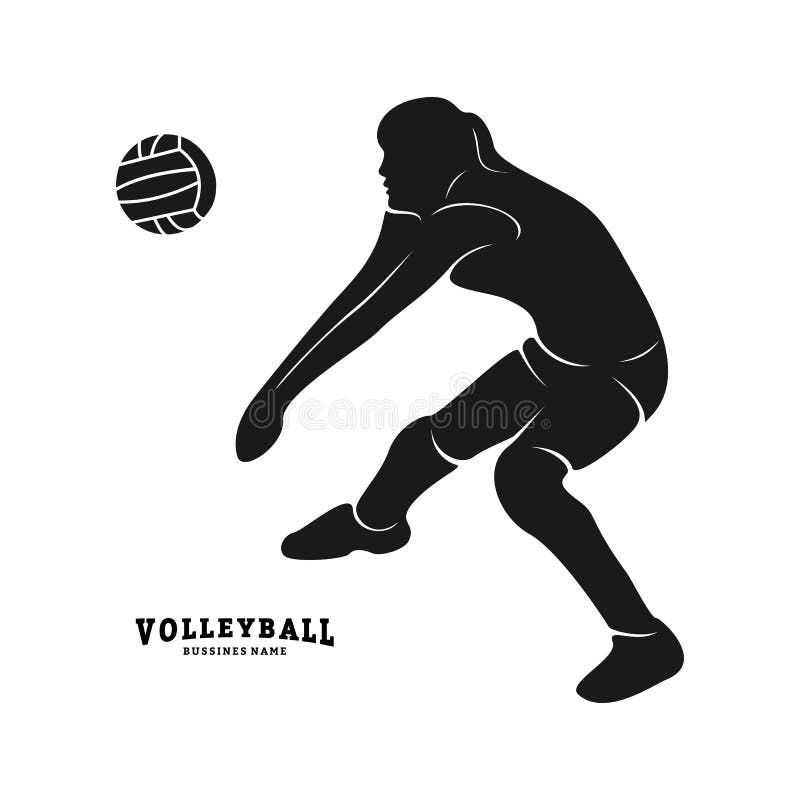 Volleyball Spike Silhouette Stock Illustrations – 185 Volleyball Spike ...