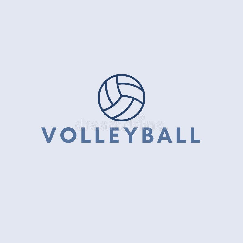 Volleyball text and logo stock illustration. Illustration of cartoon 254464663