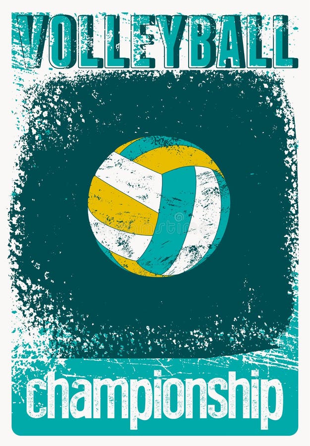 Seamless Pattern with Volleyball Ball Graphic. Stock Vector ...