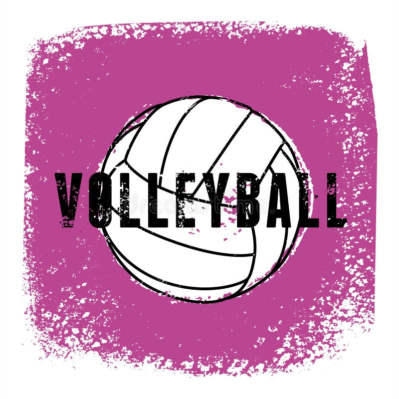Volleyball Typographical Vintage Grunge Style Poster. Retro Vector ...