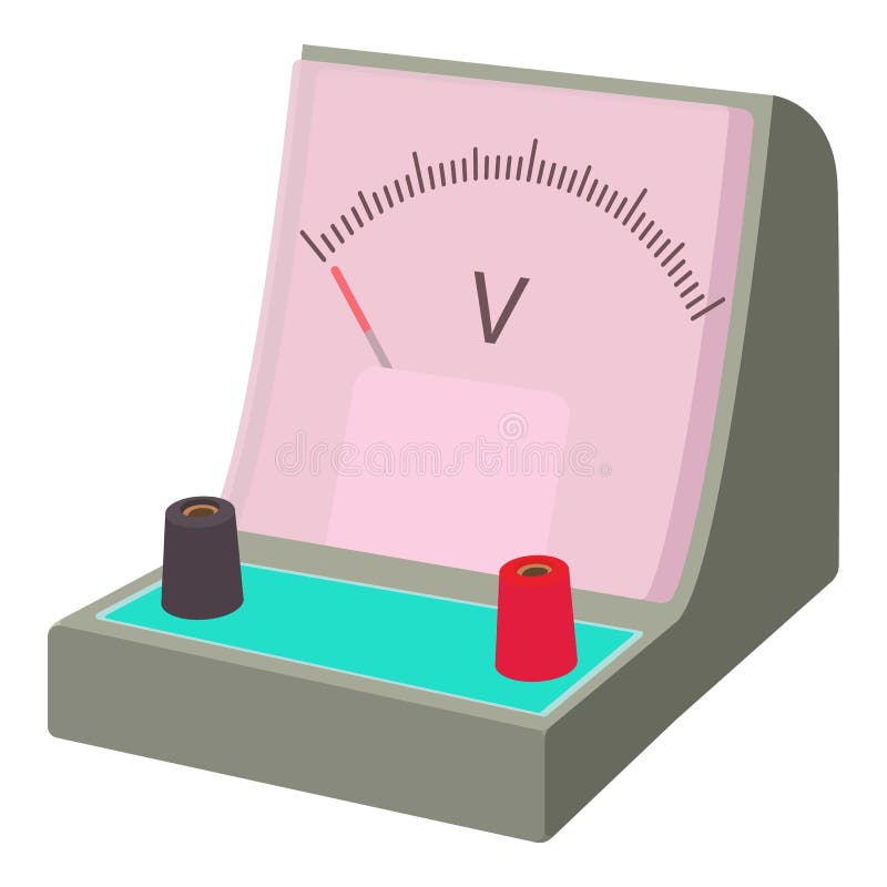 Voltmeter Icon, Cartoon Style Stock Vector Illustration of ammeter