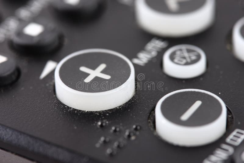 Volume Control Buttons on TV Remote stock images Volume Control Buttons on TV Remote stock images