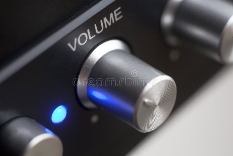 Volume control stock image