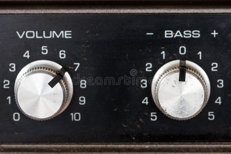 Volume controls royalty free stock photography