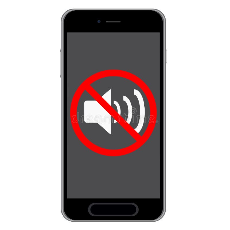 Volume Del Telefono Cellulare Fuori Illustrazione Vettoriale