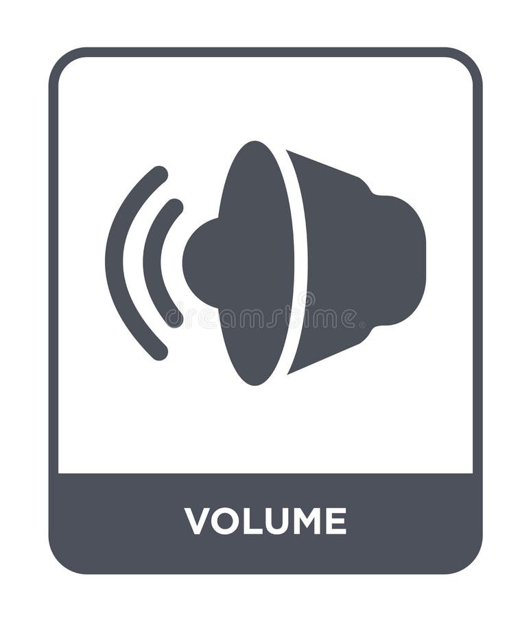 Volume Icon In Trendy Design Style. Volume Icon Isolated On White