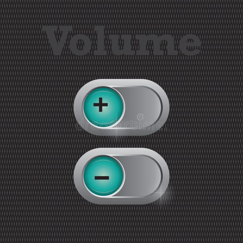 Volume increase and decrease button. Vector illustration decorative design. Decrease vector illustration vectors