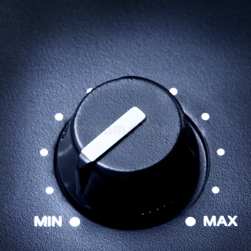 Volume Knob royalty free stock photo